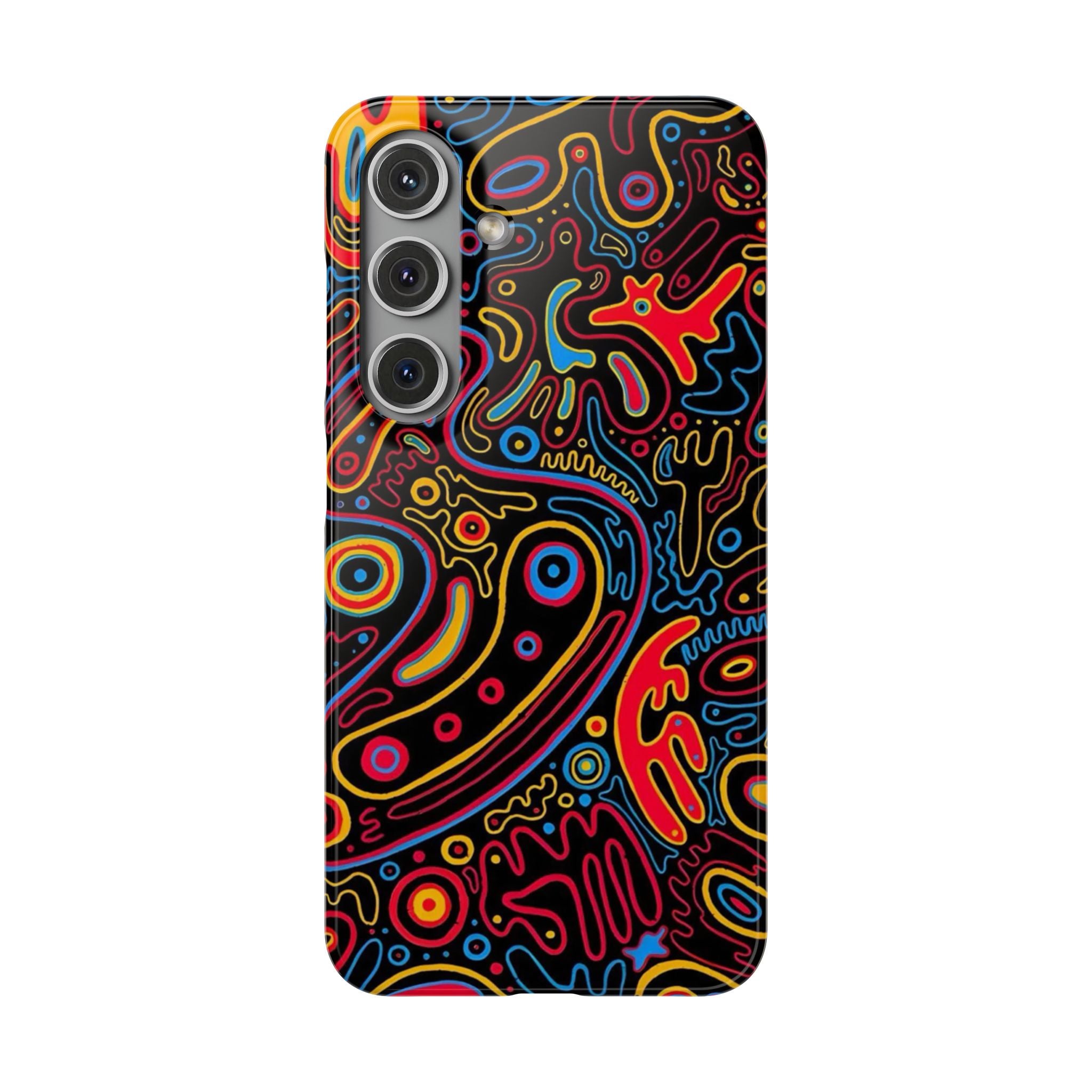 Neon Maze Phone Case