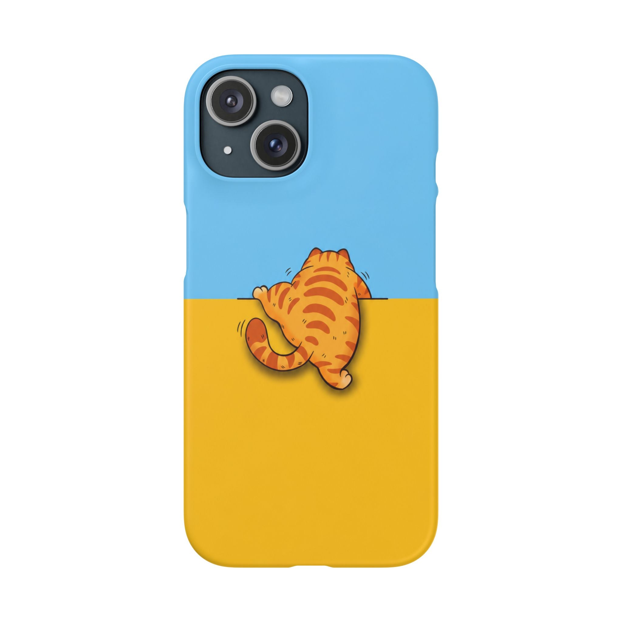 Peekaboo Orange Cat Phone Case