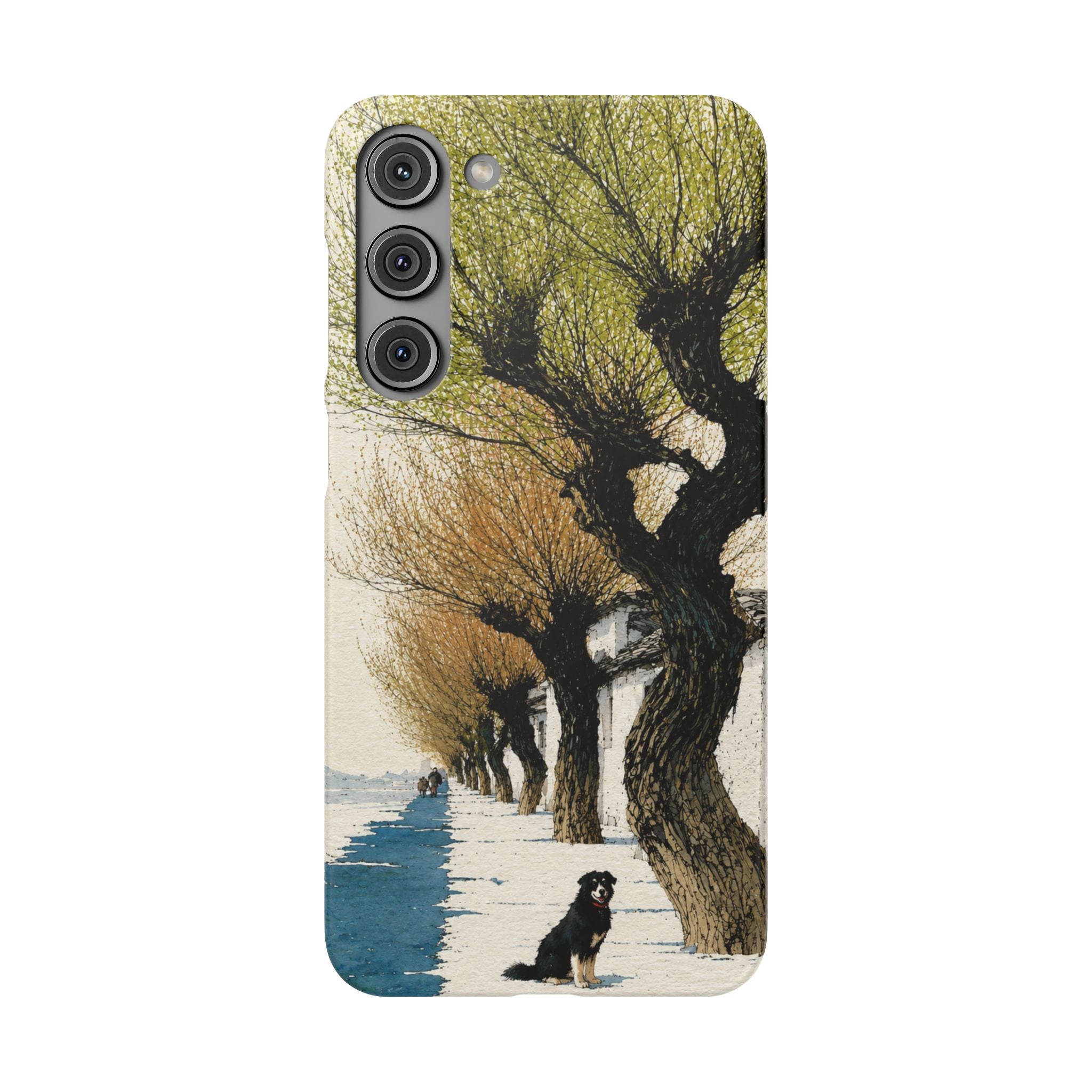Serene Willow Landscape Phone Case