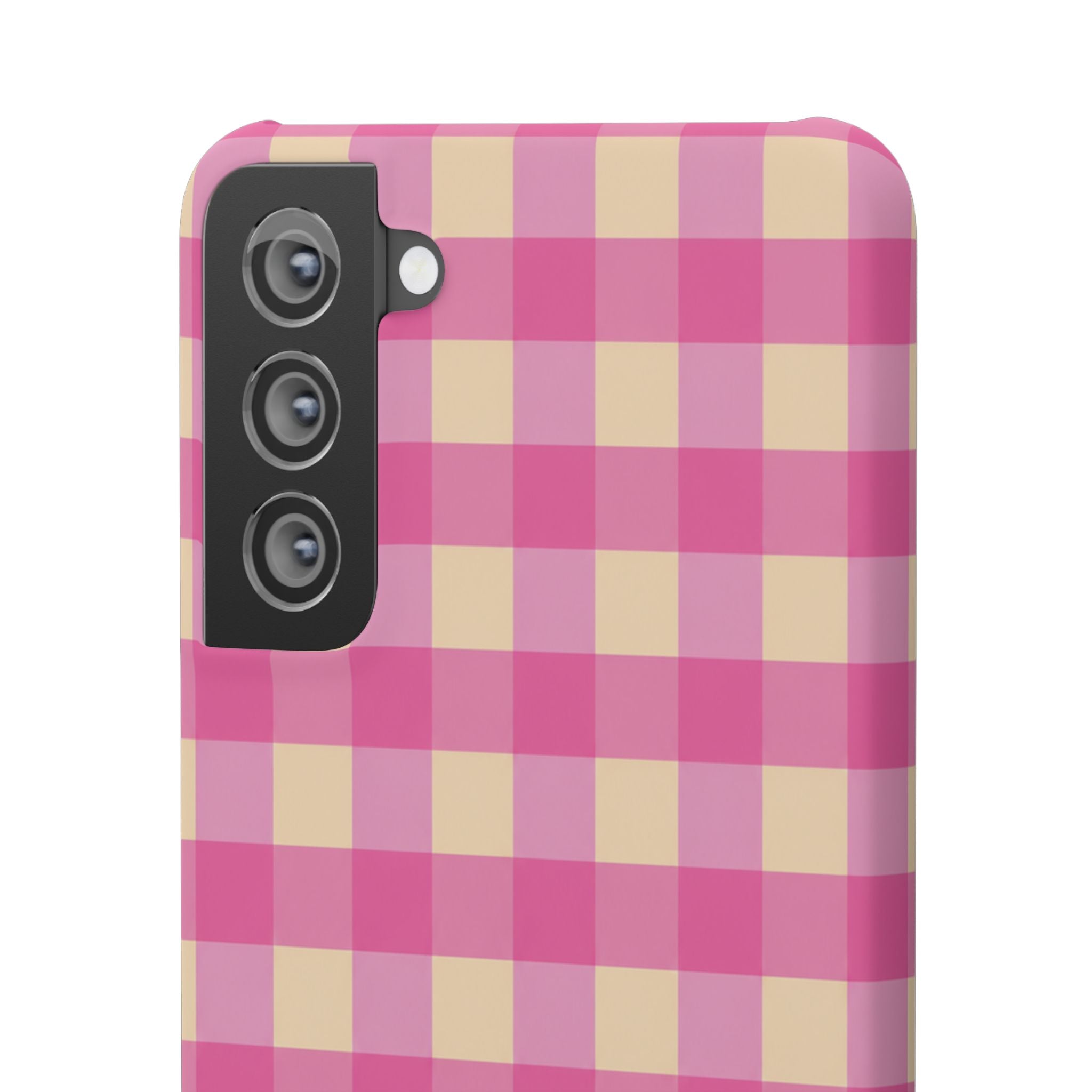 Pink Gingham Phone Case