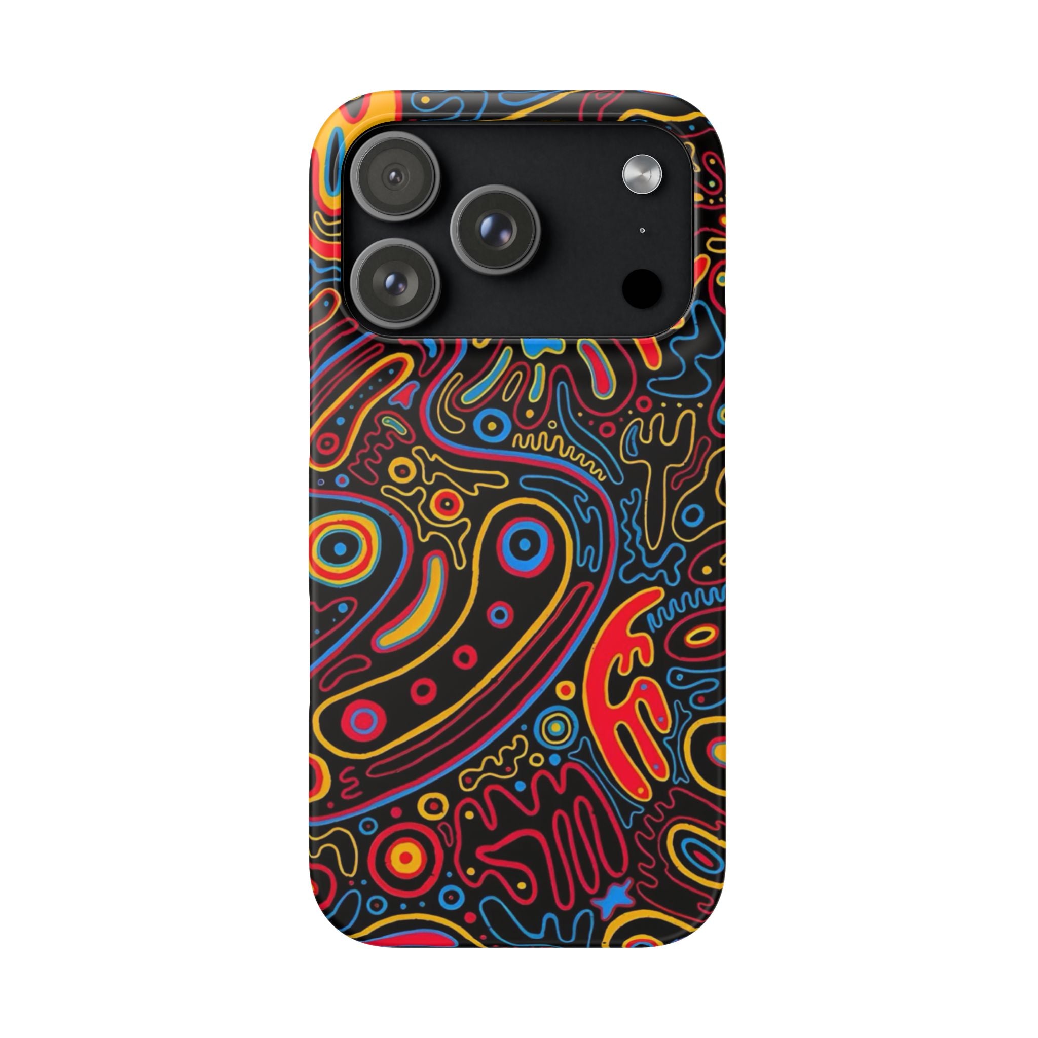 Neon Maze Phone Case