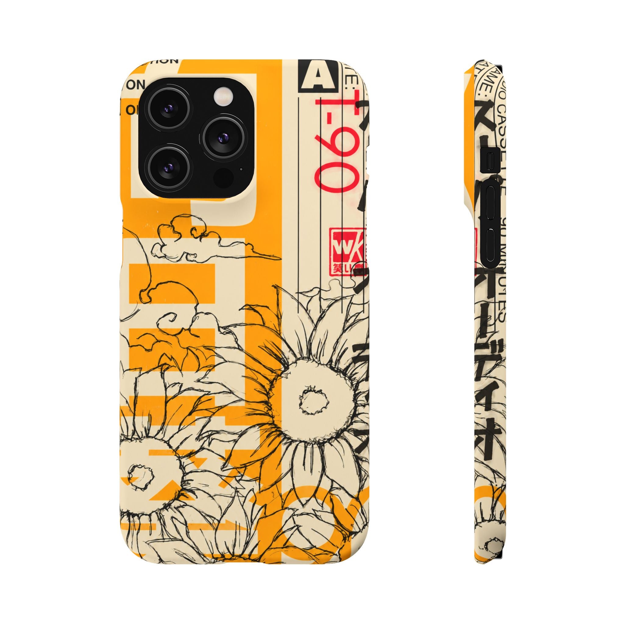 Retro Cassette Floral Phone Case
