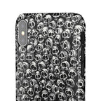 Black and White Skull Pattern Phone Case
