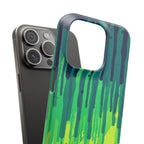 Liquid Emerald – Abstract Drip Phone Case