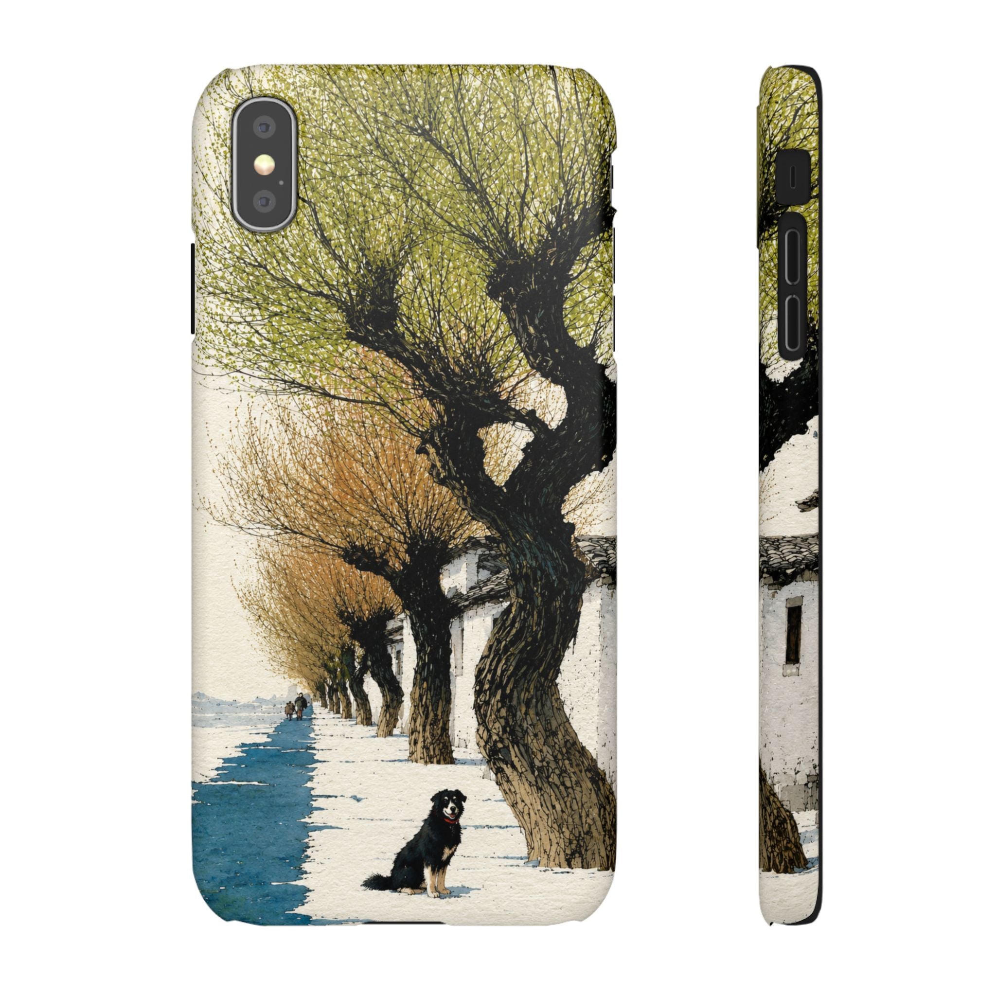 Serene Willow Landscape Phone Case