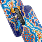 Abstract Blue Pattern Phone Case