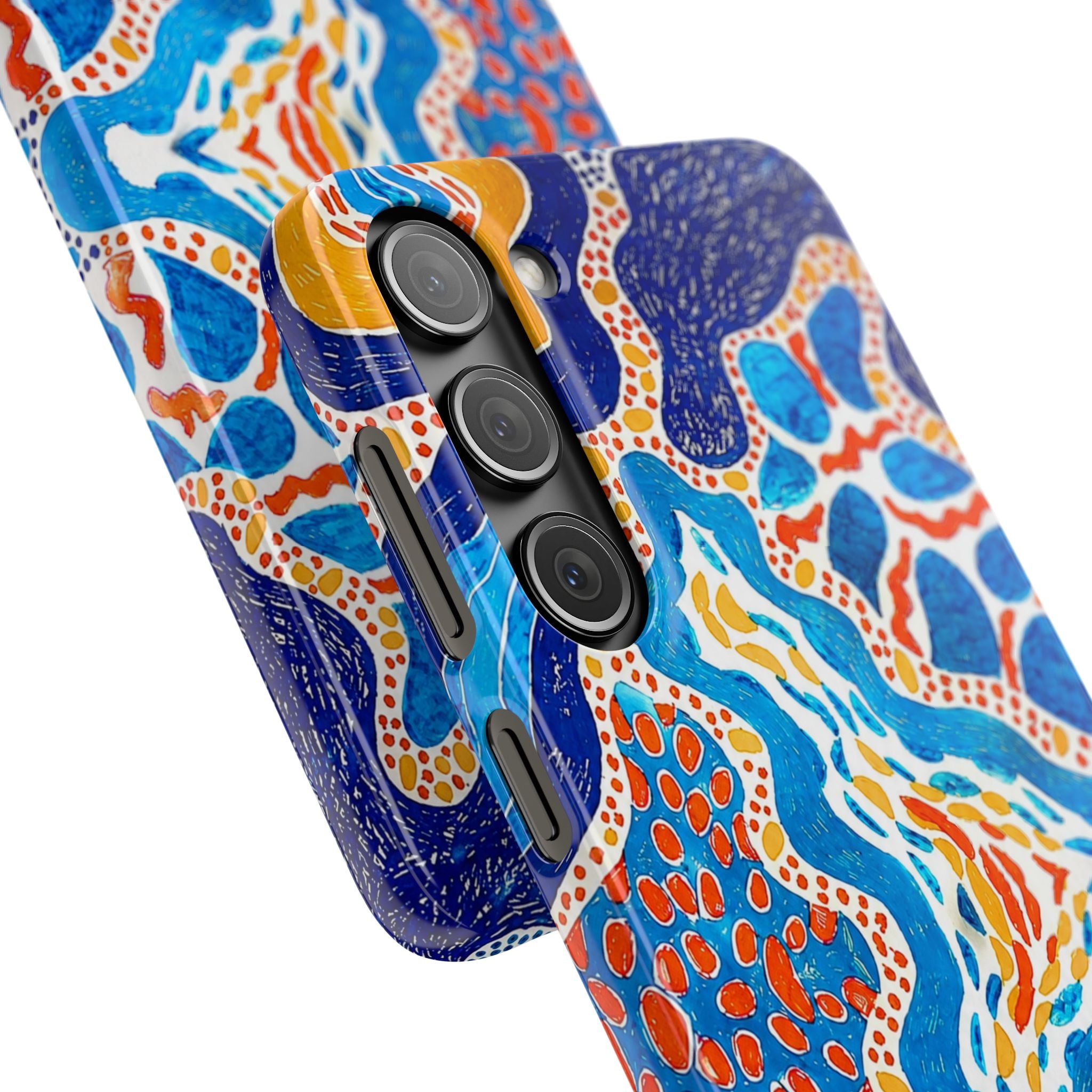Abstract Blue Pattern Phone Case