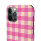 Pink Gingham Phone Case