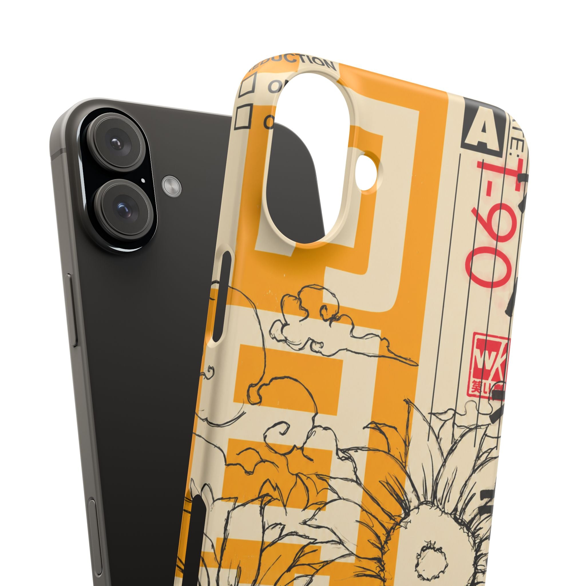 Retro Cassette Floral Phone Case