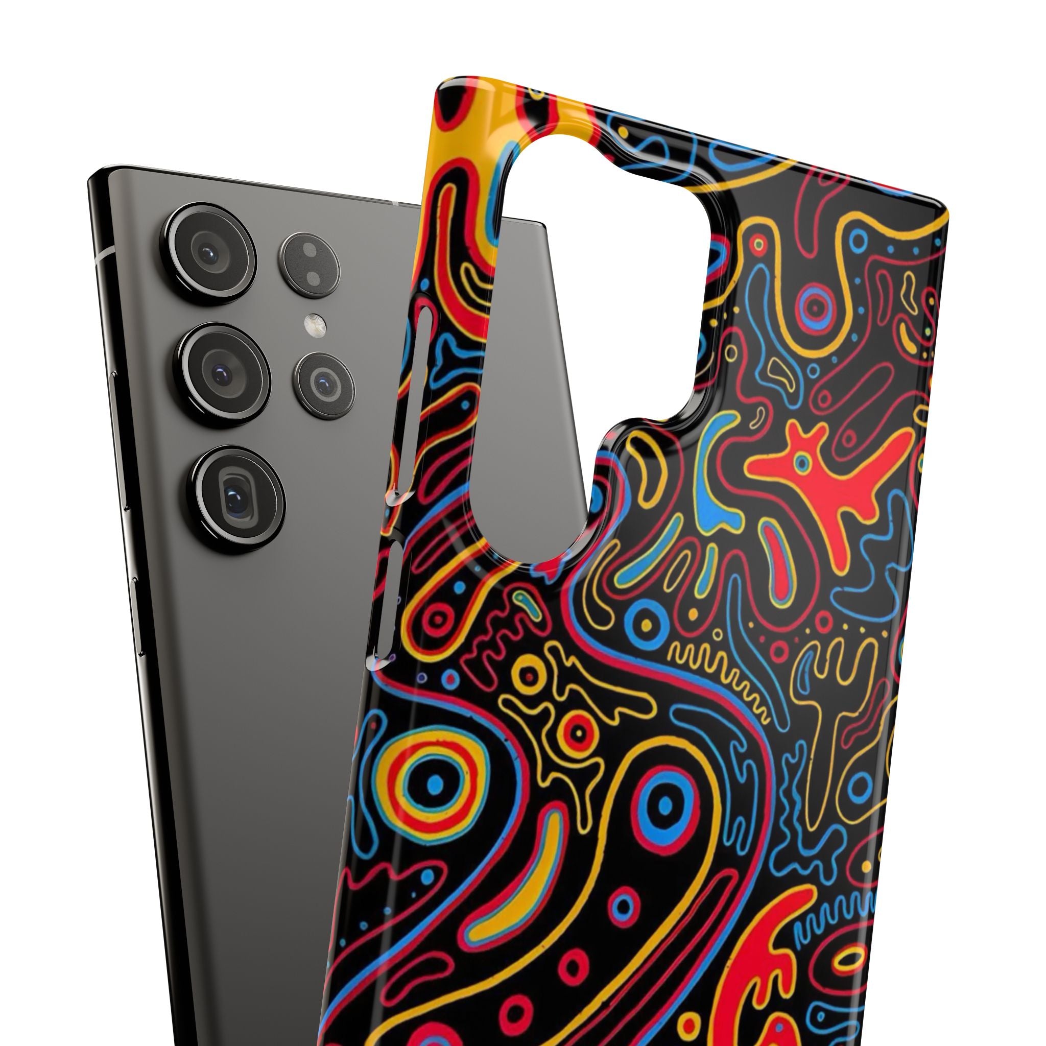 Neon Maze Phone Case