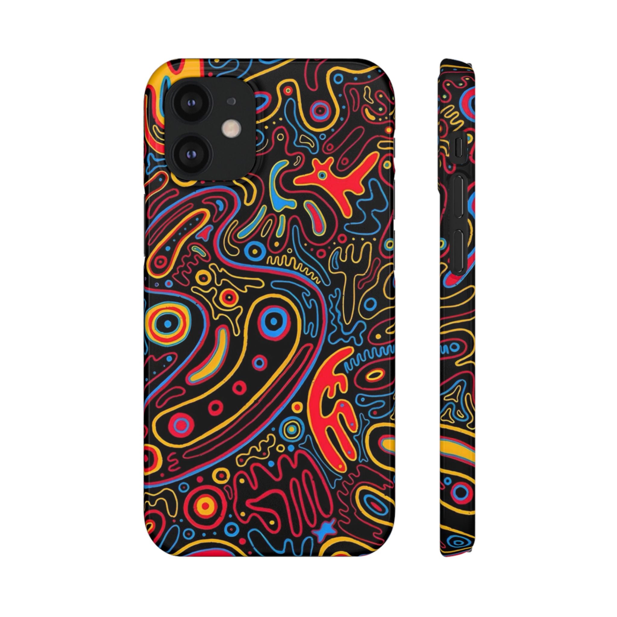 Neon Maze Phone Case