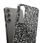 Black and White Skull Pattern Phone Case