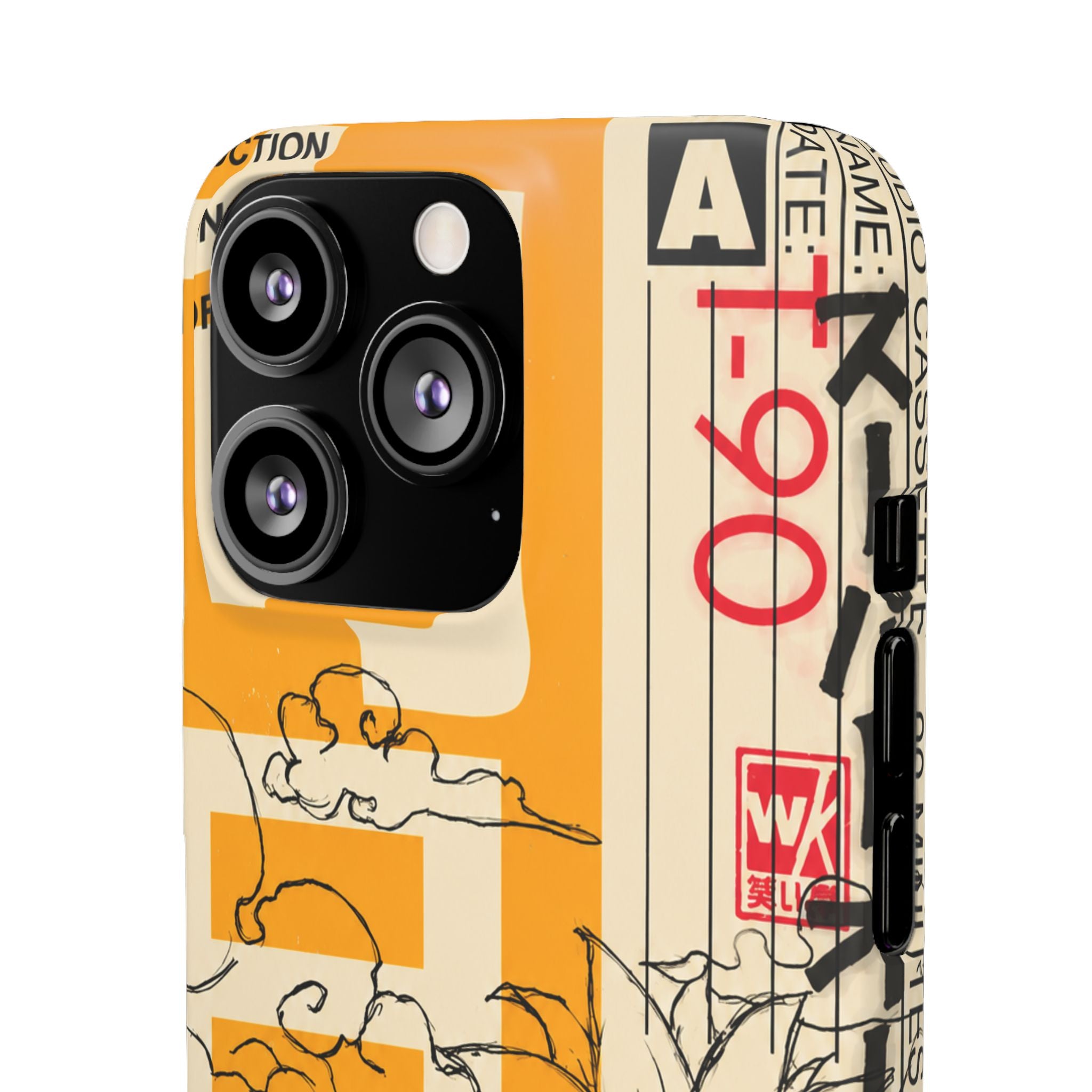 Retro Cassette Floral Phone Case