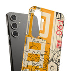 Retro Cassette Floral Phone Case