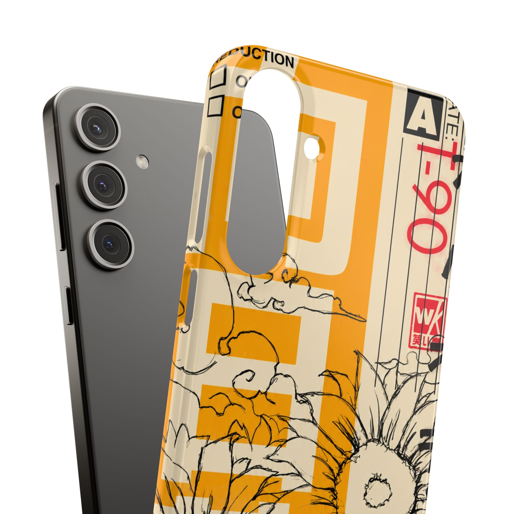Retro Cassette Floral Phone Case