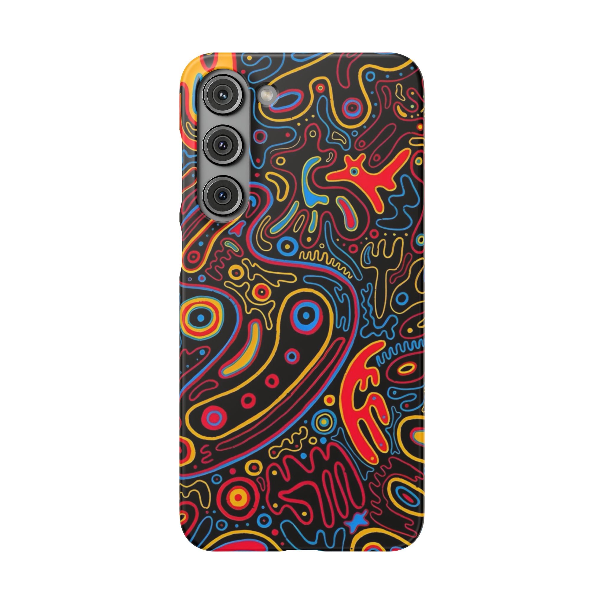 Neon Maze Phone Case