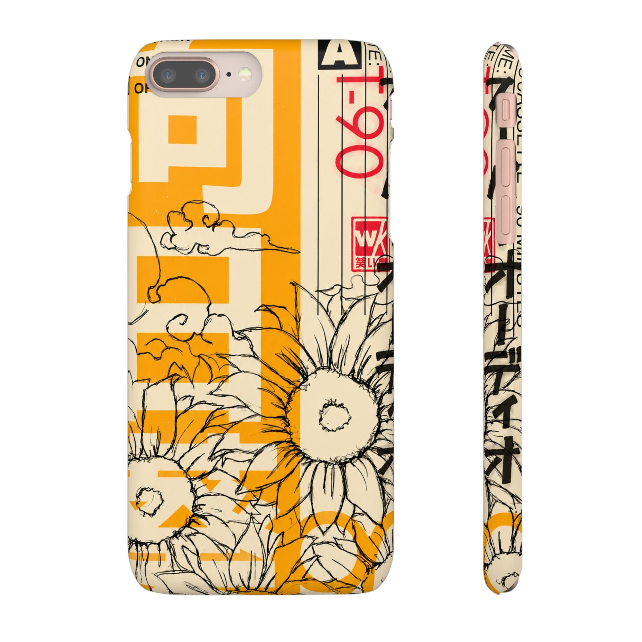 Retro Cassette Floral Phone Case