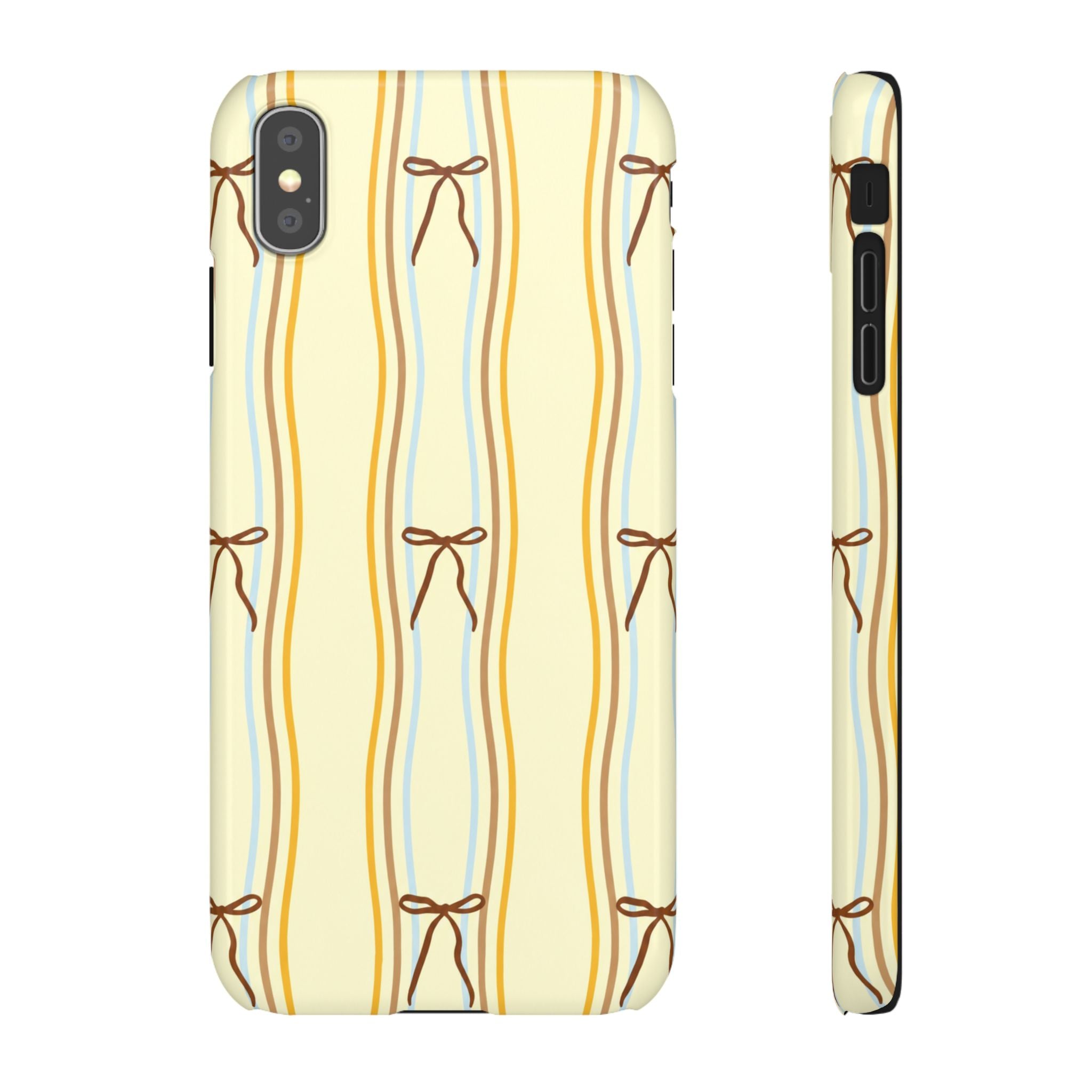Bow Stripe Phone Case