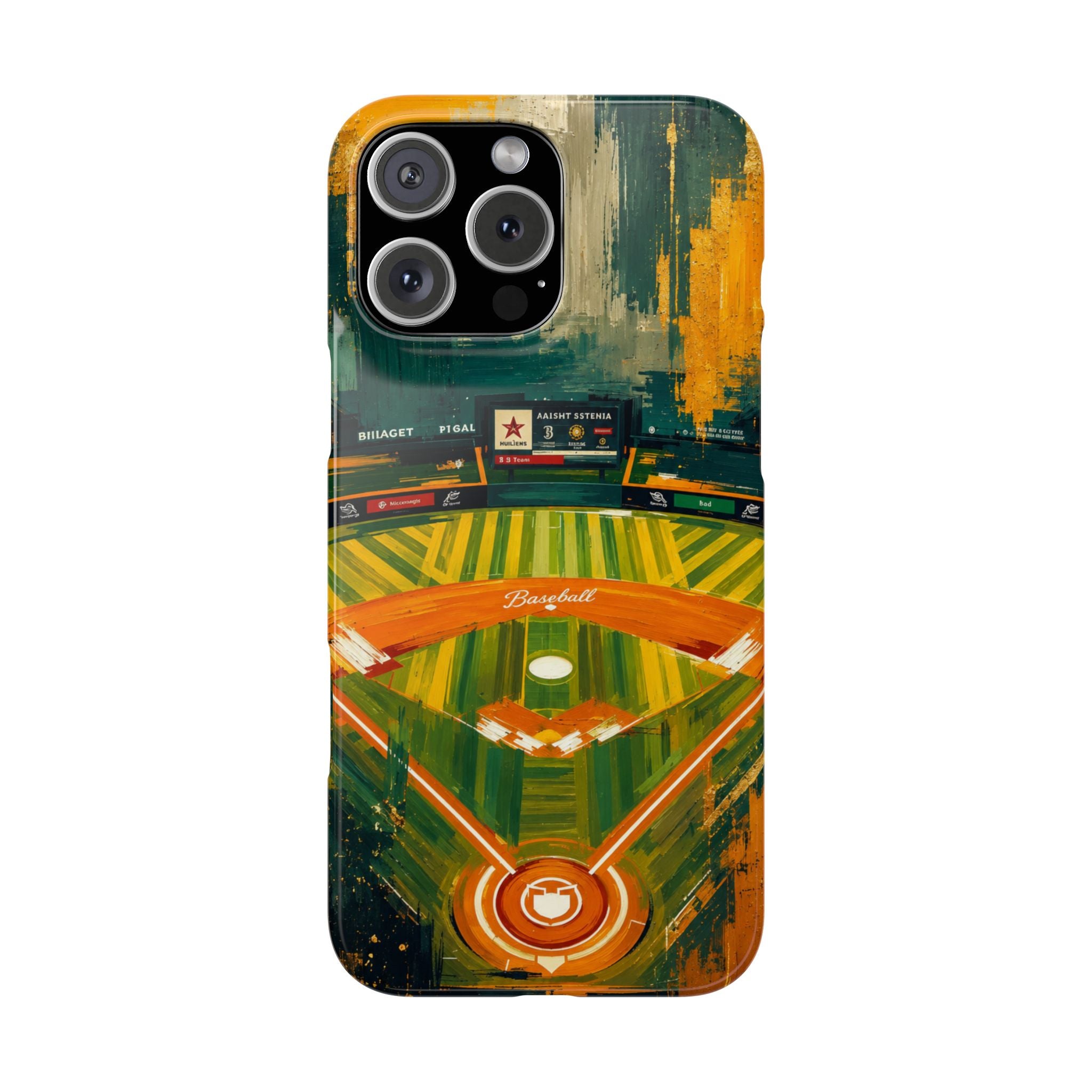 Abstract Baseball Stadium Phone Case