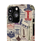 Vintage Travel Stamps Phone Case