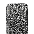 Black and White Skull Pattern Phone Case