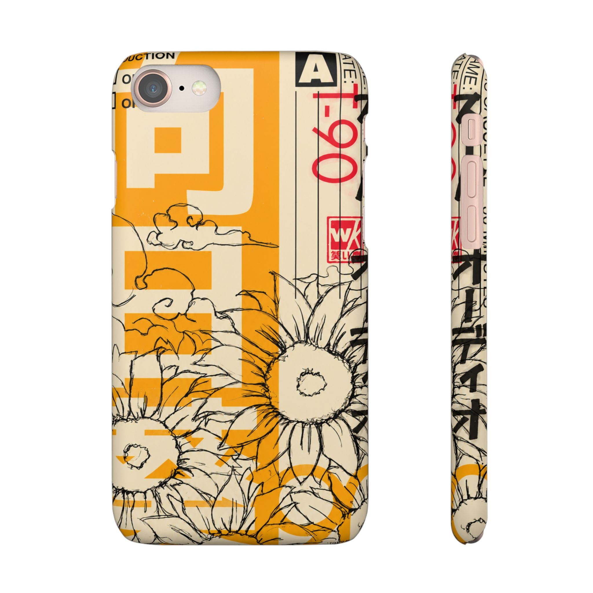 Retro Cassette Floral Phone Case