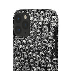 Black and White Skull Pattern Phone Case