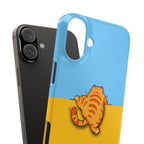 Peekaboo Orange Cat Phone Case