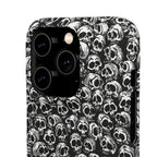Black and White Skull Pattern Phone Case