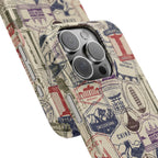 Vintage Travel Stamps Phone Case