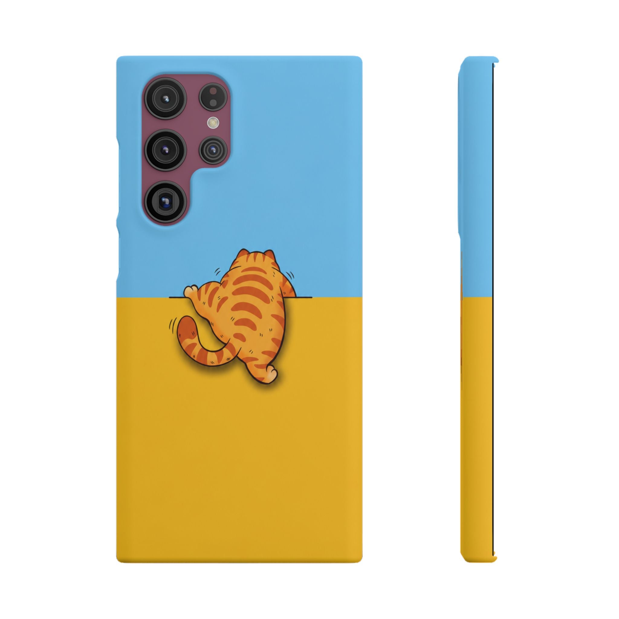 Peekaboo Orange Cat Phone Case