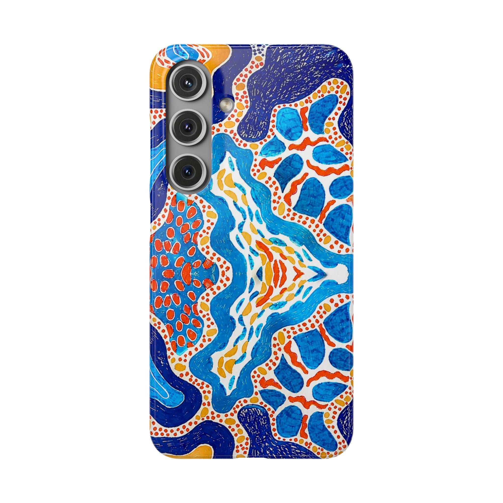 Abstract Blue Pattern Phone Case