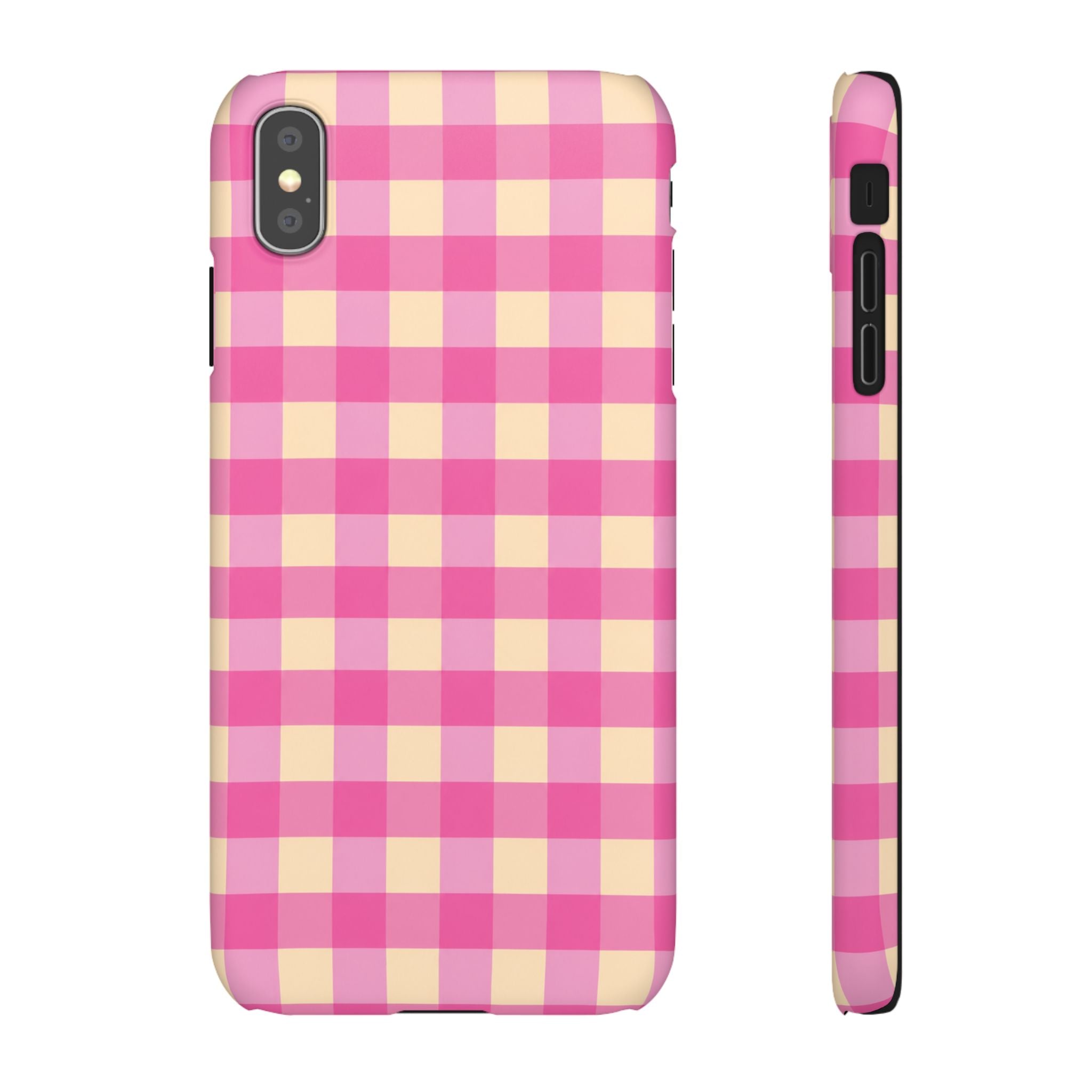Pink Gingham Phone Case