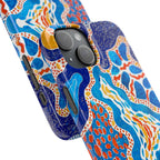 Abstract Blue Pattern Phone Case