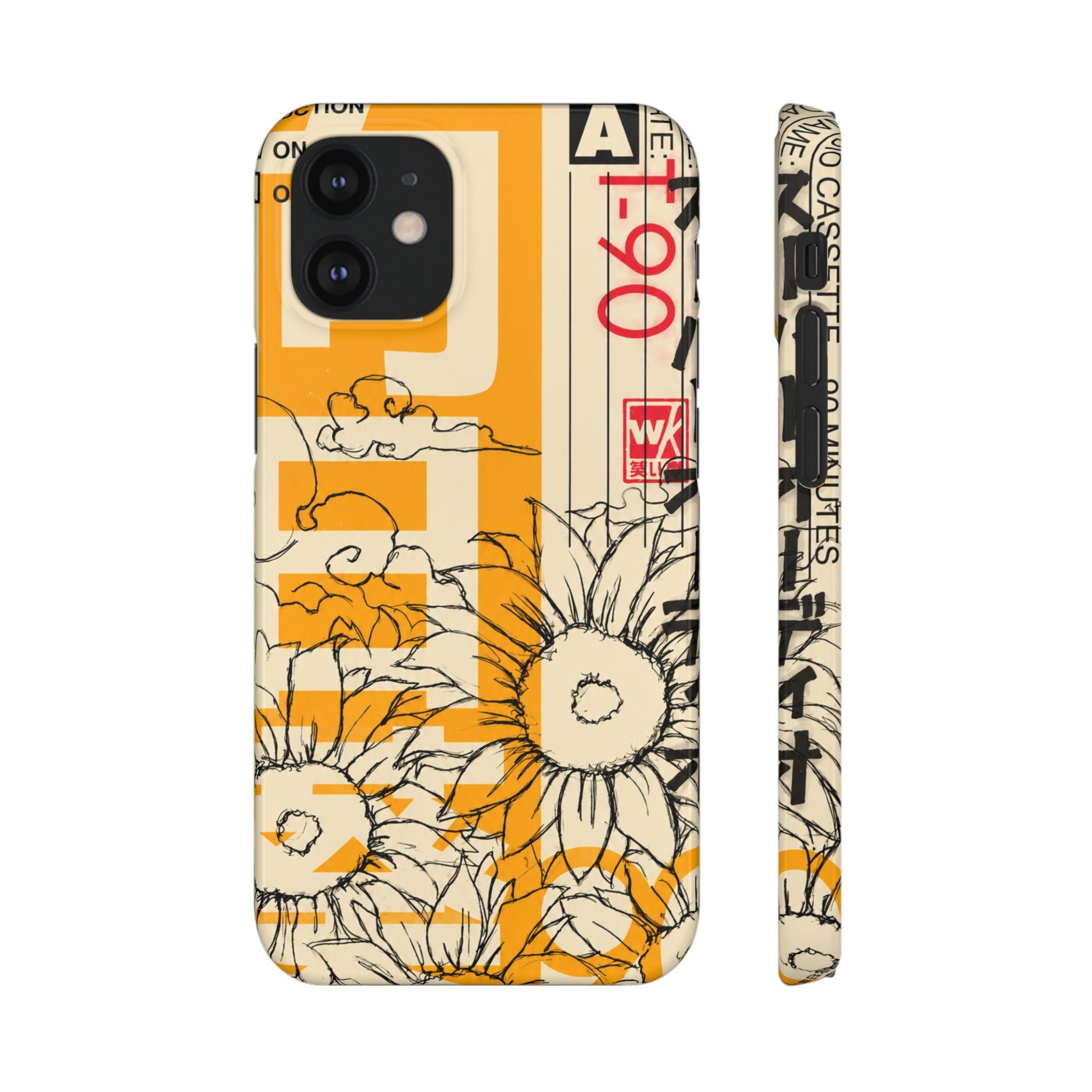 Retro Cassette Floral Phone Case