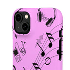 Pink Music Notes Phone Case