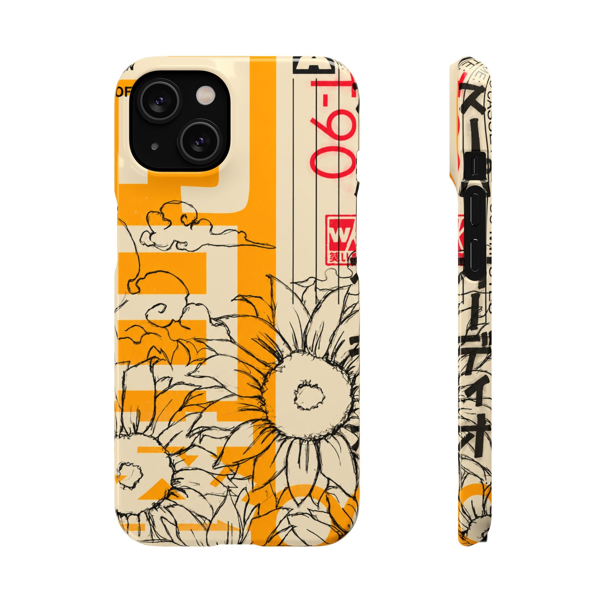 Retro Cassette Floral Phone Case
