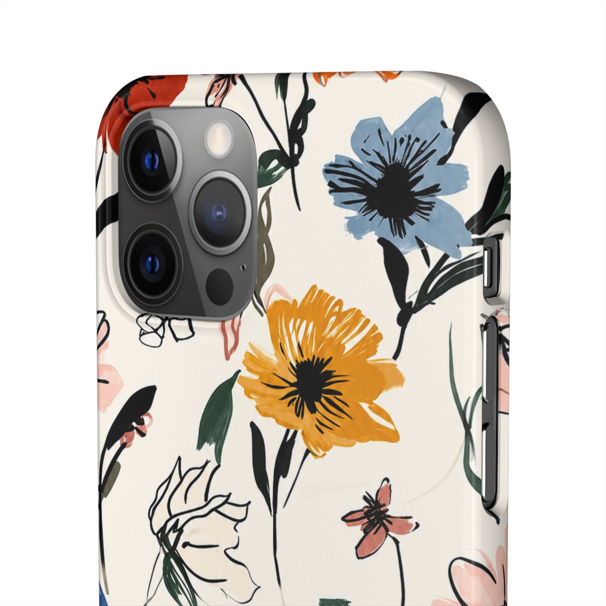 Wildflower Sketch Phone Case