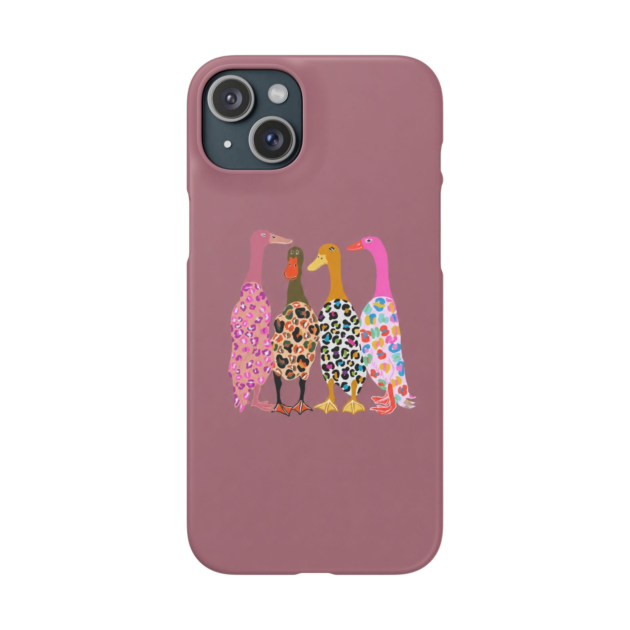 Colorful Leopard Ducks Phone Case