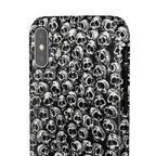 Black and White Skull Pattern Phone Case