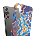 Abstract Blue Pattern Phone Case