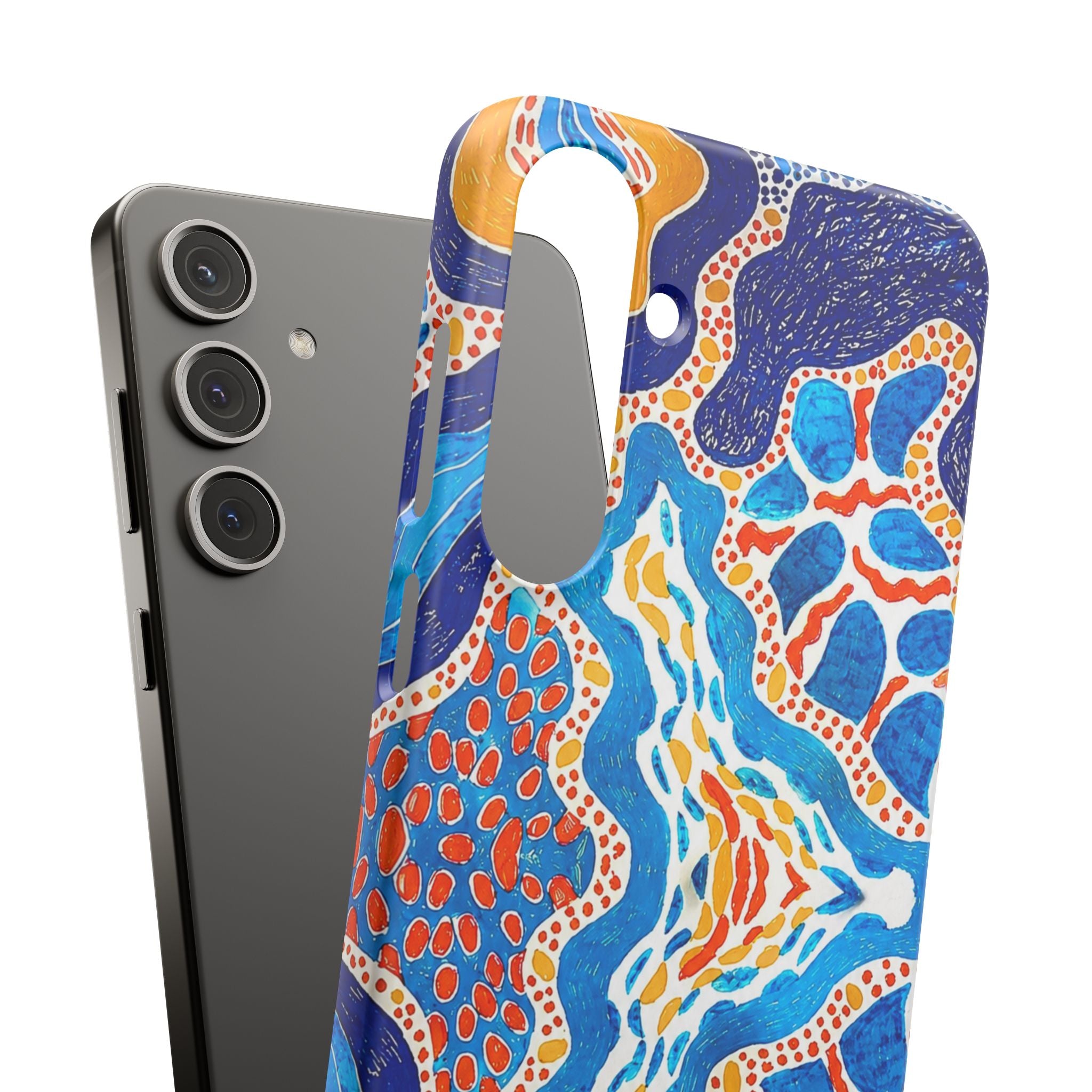 Abstract Blue Pattern Phone Case