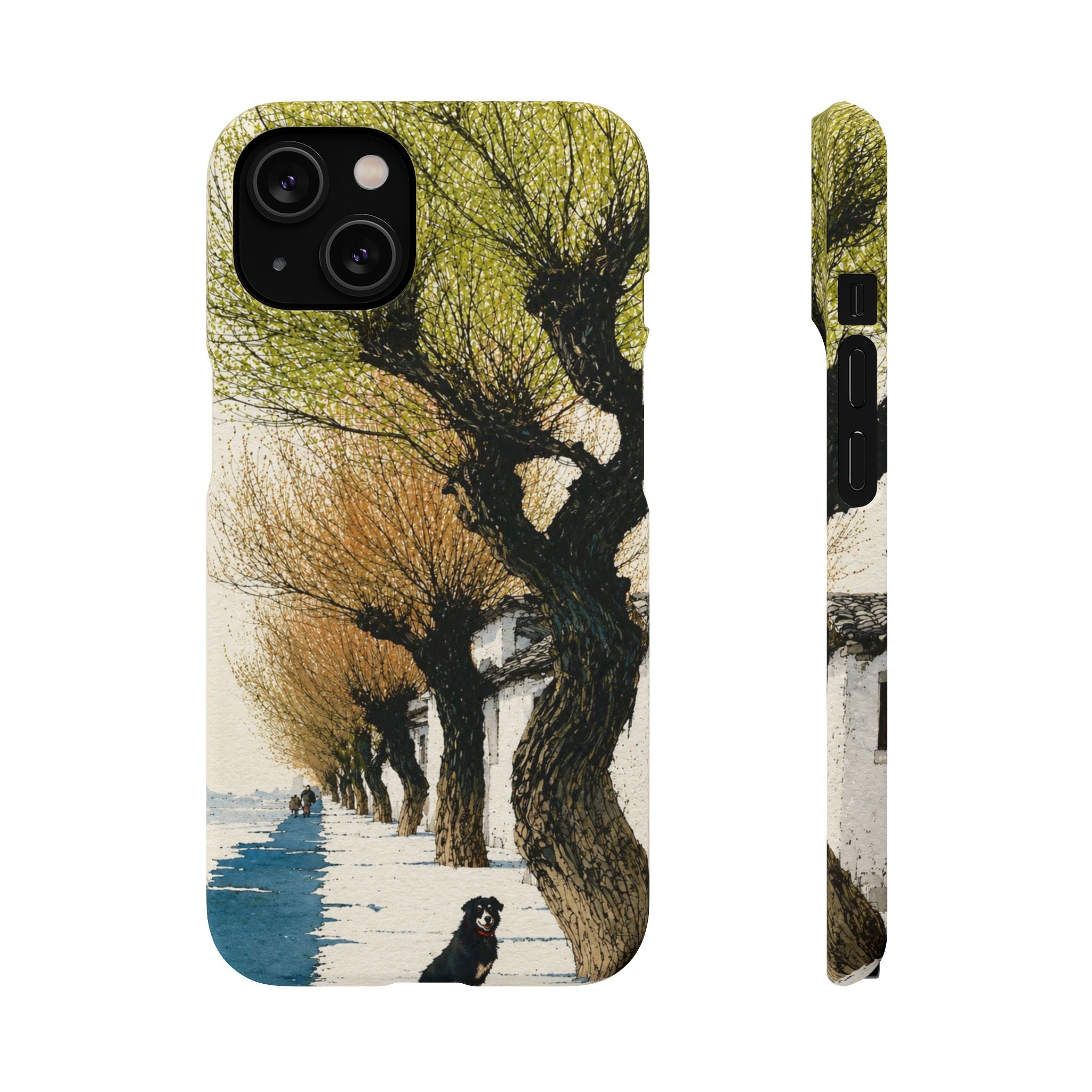 Serene Willow Landscape Phone Case