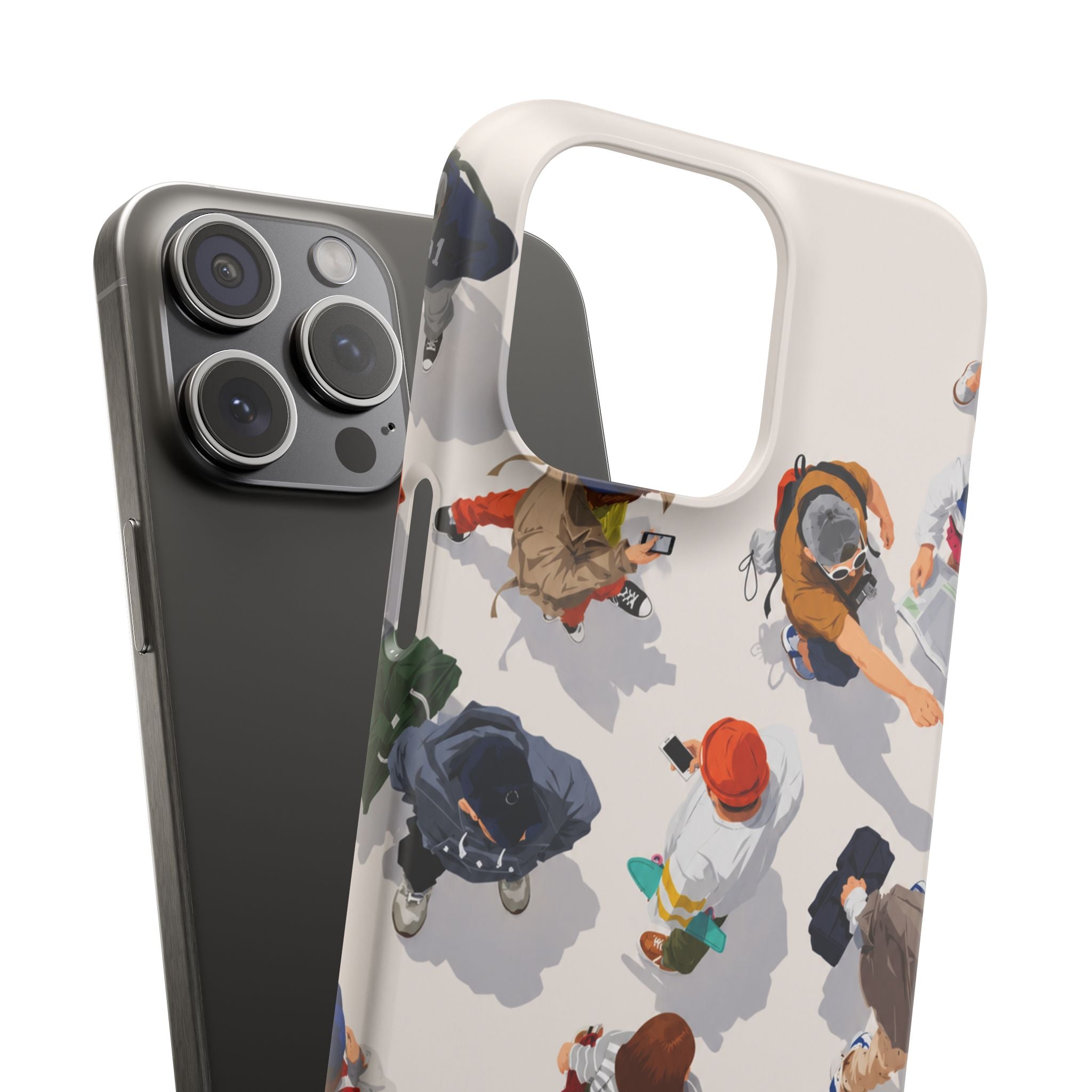 City Crowd Aesthetic Phone Case