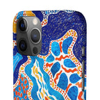 Abstract Blue Pattern Phone Case