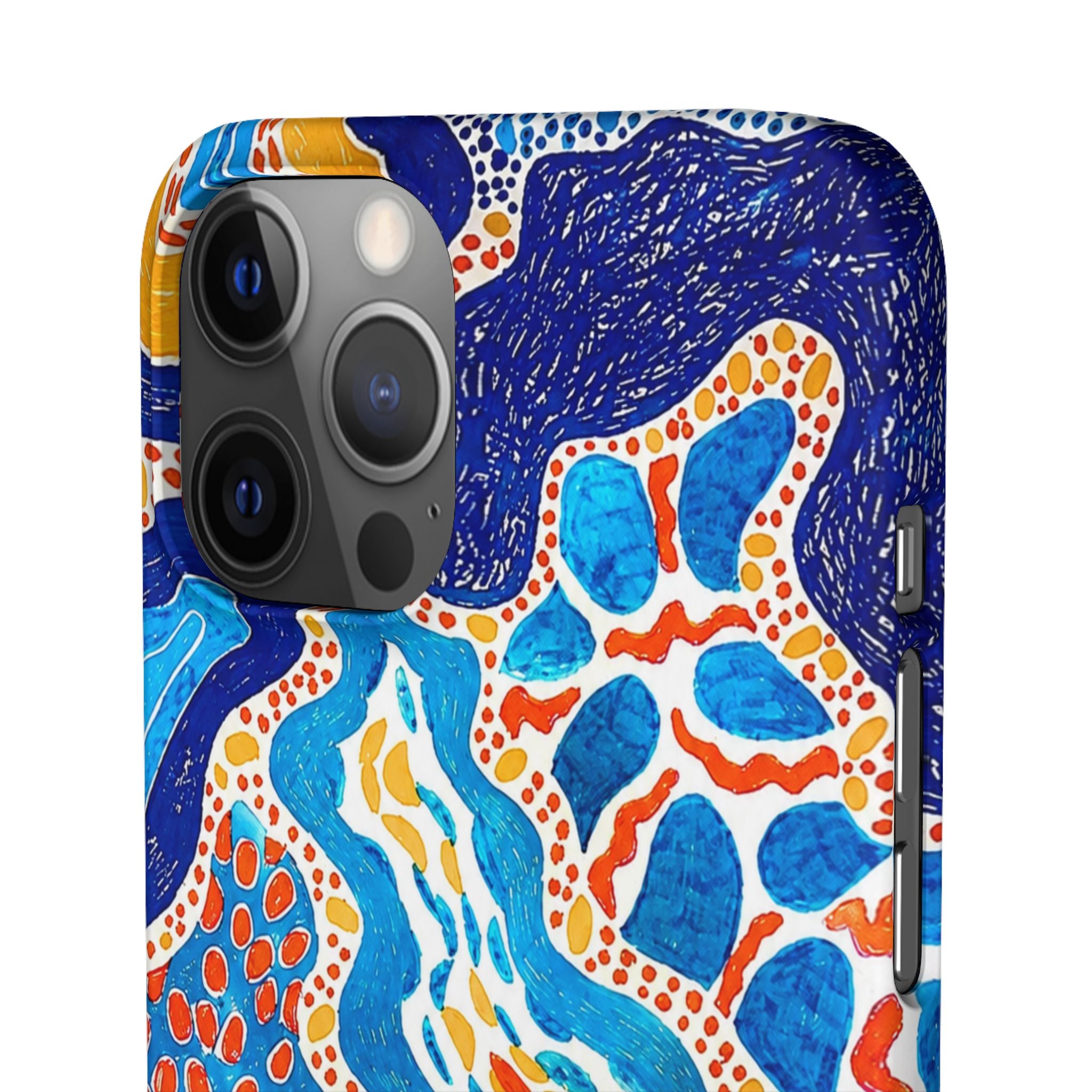 Abstract Blue Pattern Phone Case