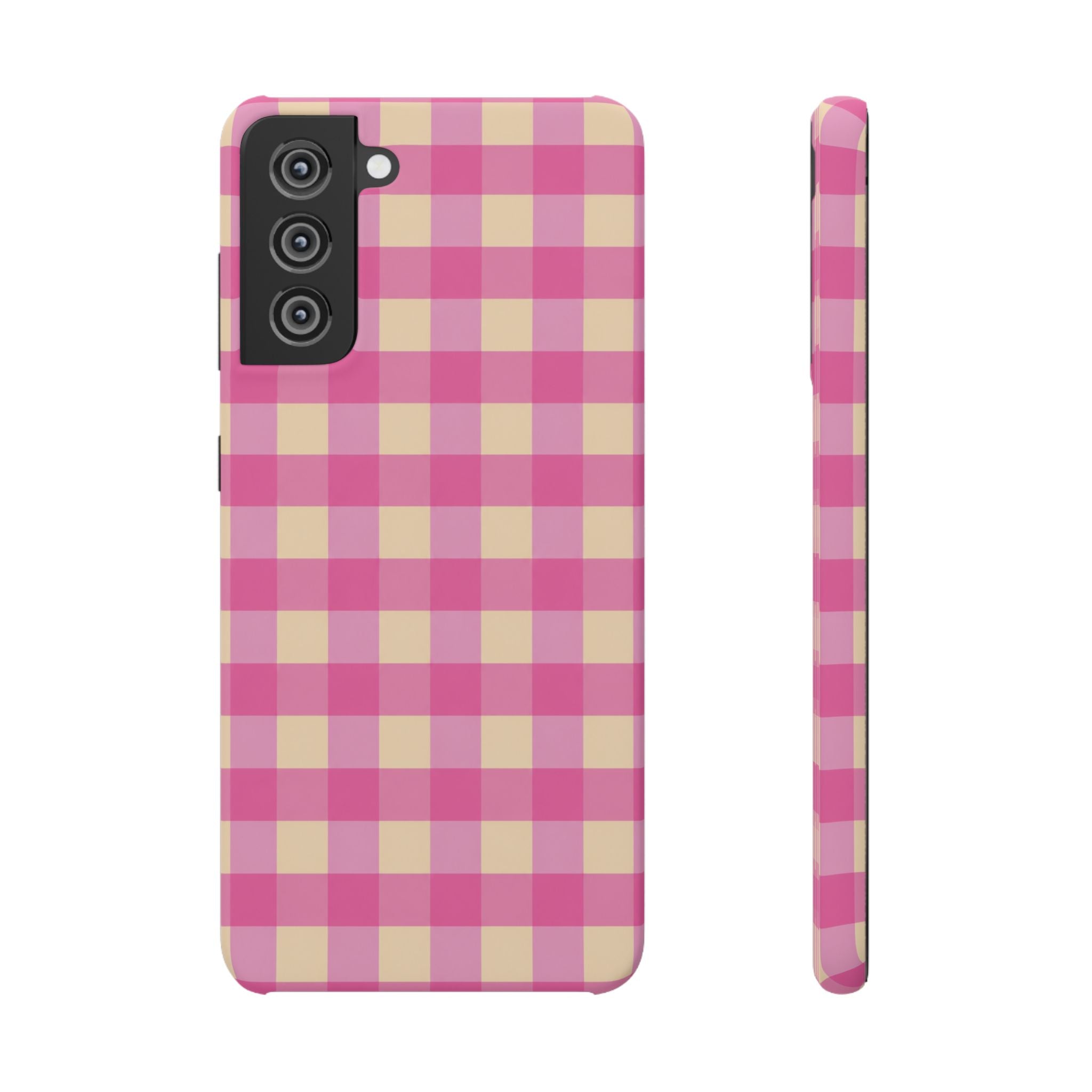 Pink Gingham Phone Case