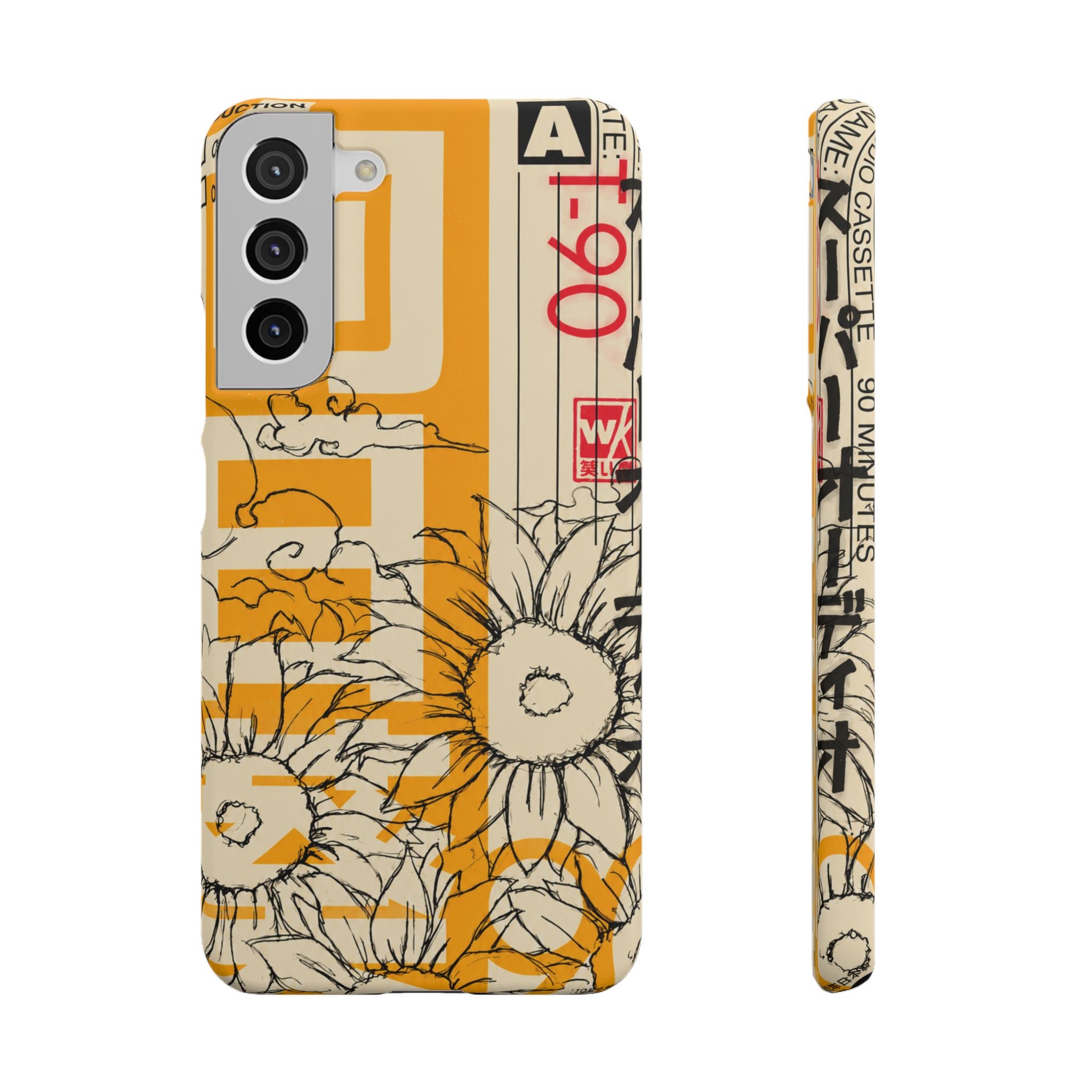 Retro Cassette Floral Phone Case