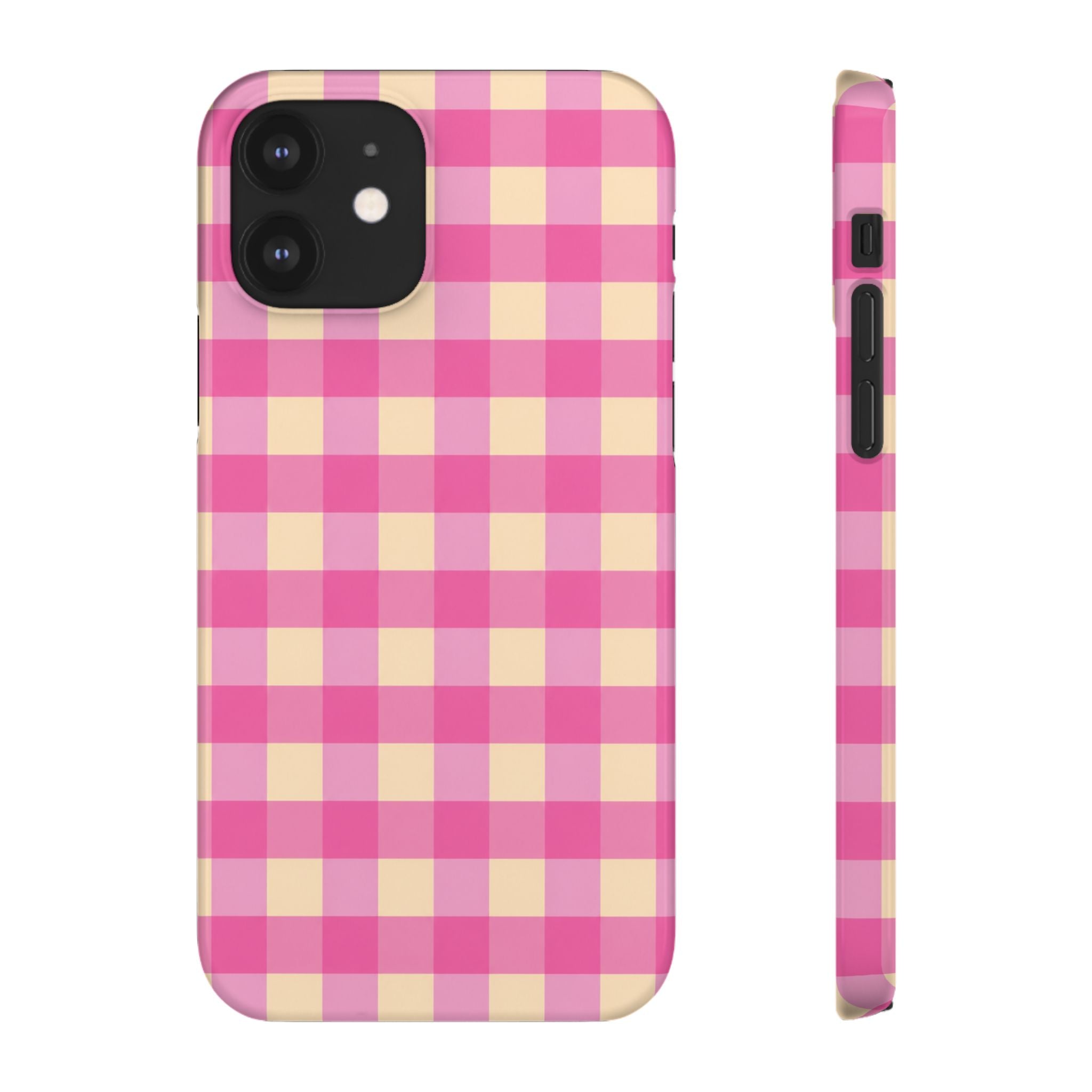 Pink Gingham Phone Case