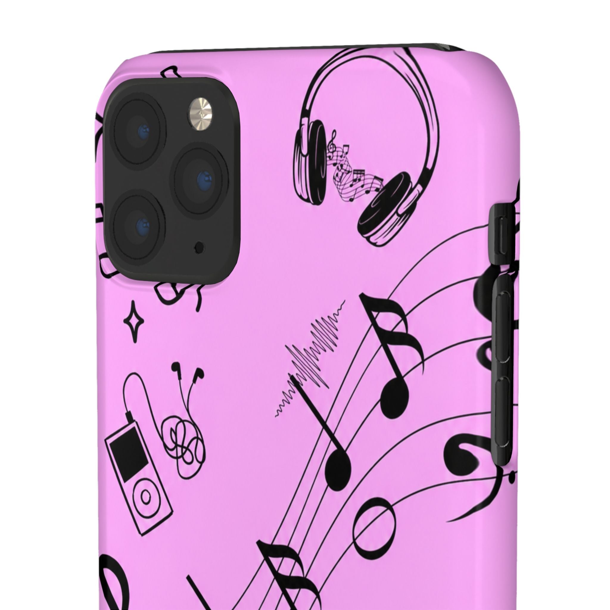 Pink Music Notes Phone Case